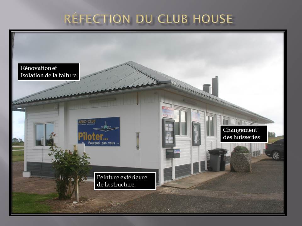 Refection du club house
